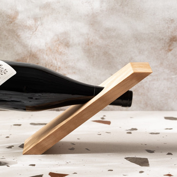 Balansujący uchwyt na butelkę, bukowy 250x80x20 mm