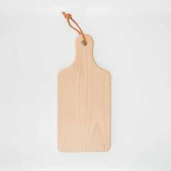 Deska z rączką i rzemykiem bukowa 260x120x15 mm