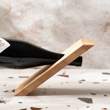 Balansujący uchwyt na butelkę, bukowy 250x80x20 mm