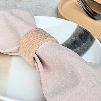 Bukowy pierścień na serwetki fi50 mm